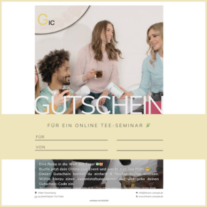 Gutschein 🎟️ Verschenke eine Reise in die Welt des Tees! 🍵🎁
